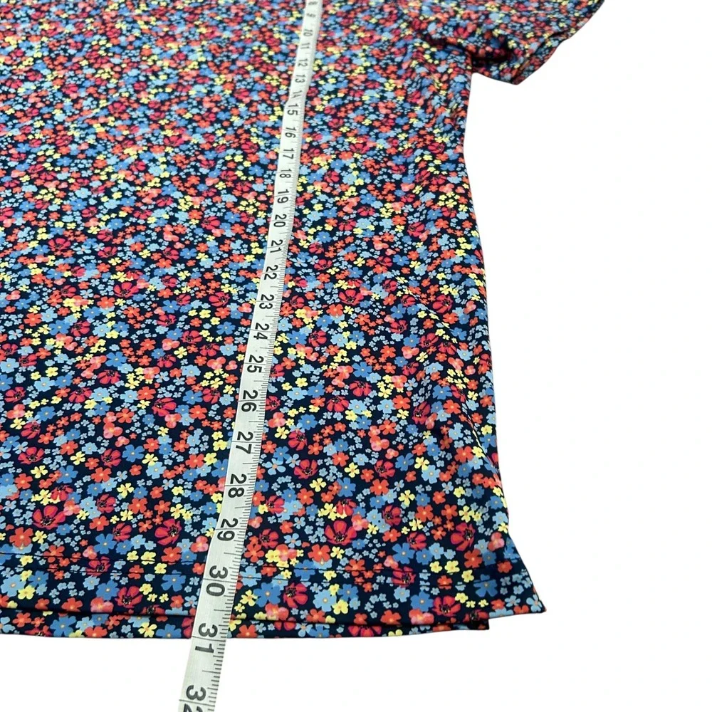 Birdie Bound Golf Polo Shirt All Over Floral Print Mens 2XL Stretch Performance - Picture 6 of 7